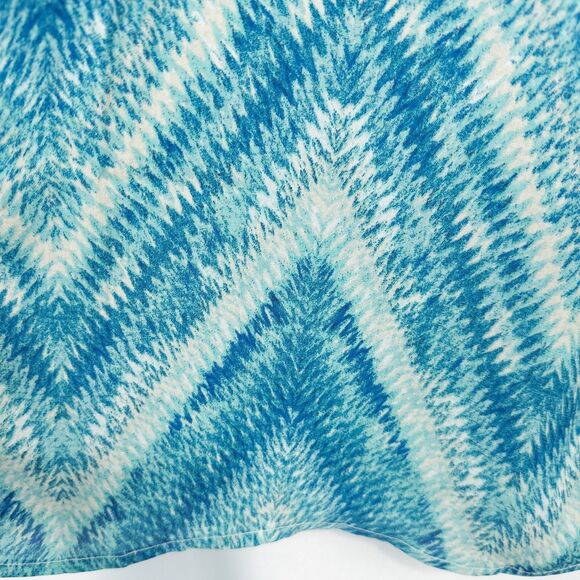 Catherines Lightweight Chiffon Open Cardigan Womens 1X Blue Aqua Beach Summer - Picture 8 of 16